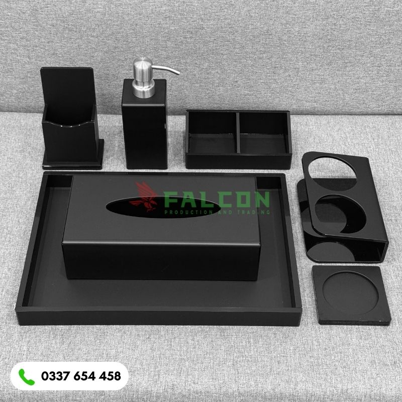 Bộ đồ dùng khách sạn nhựa Acrylic