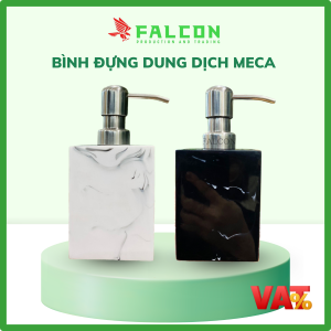 Bình đựng dung dịch meca vòi inox hình vuông