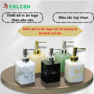 Bình đựng dung dịch meca vòi inox hình vuông