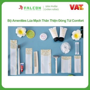 Combo 02 - Bộ amenities lúa mạch thân thiện đóng túi comfort