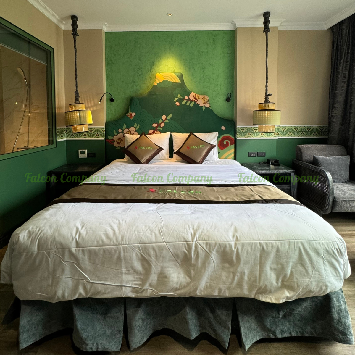 Chăn ga gối vải khách sạn T300