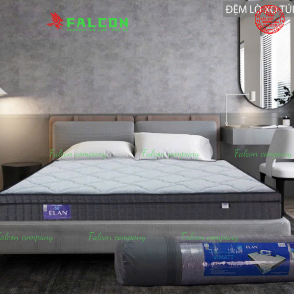 Đệm lò xo túi độc lập cao cấp dày 22cm