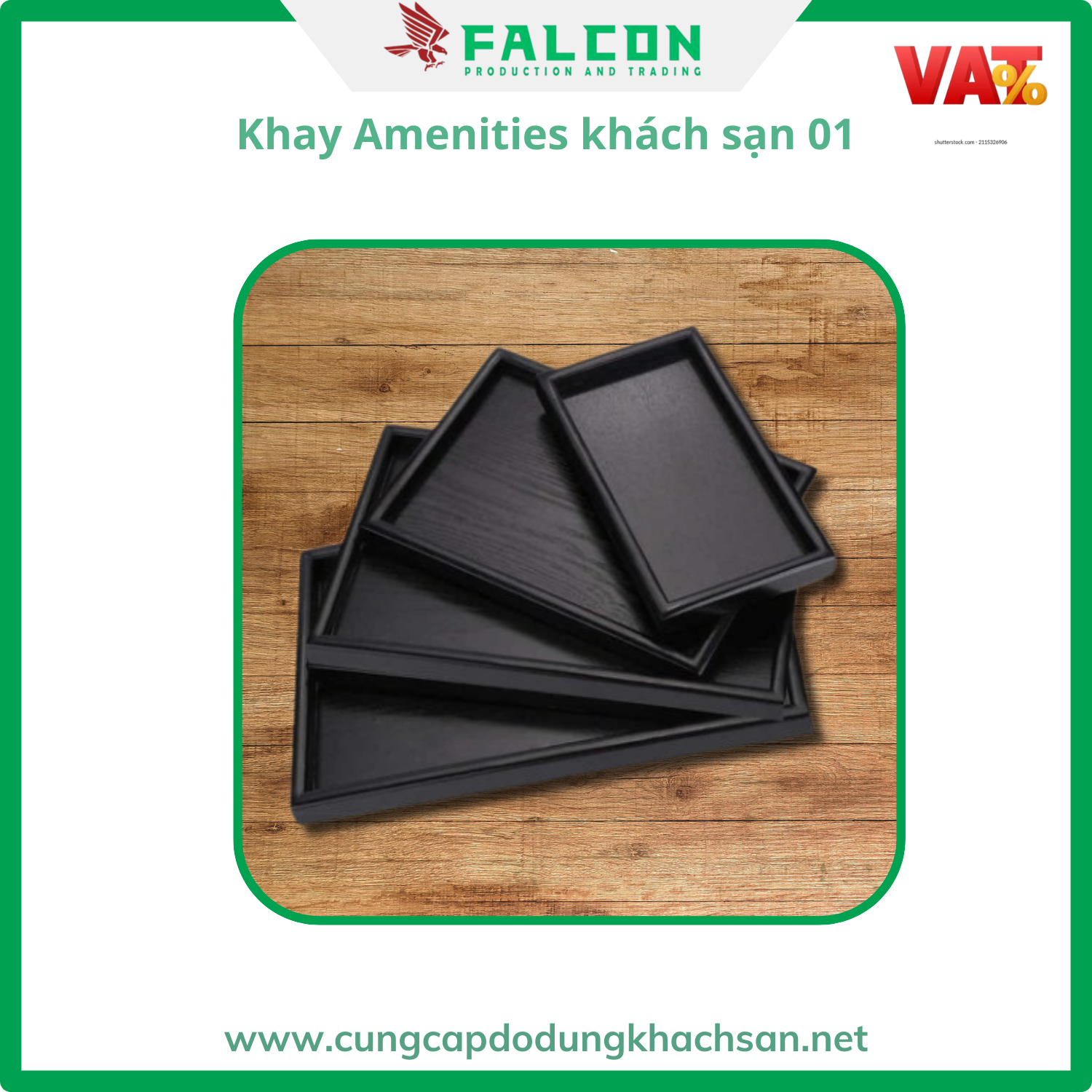 Khay amenities khách sạn nhựa vân gỗ