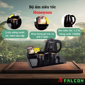 Bộ ấm siêu tốc Honeyson 5 chi tiết