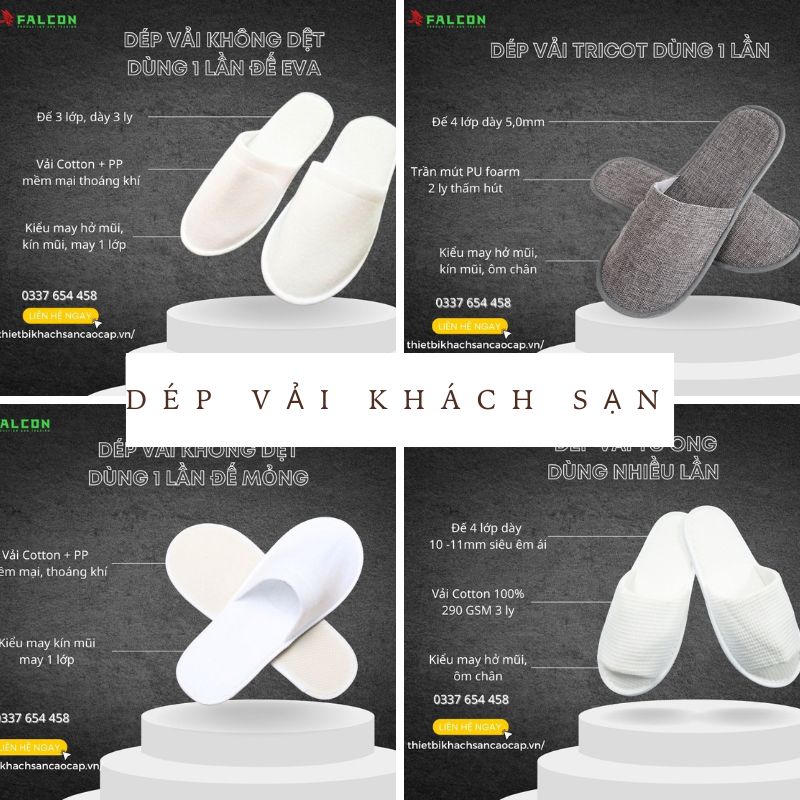 Dép vải khách sạn dùng 1 lần