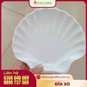 Đĩa sò- phụ kiện sứ tiêu chuẩn buffet