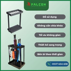 Kệ đựng ô dù 12 ô không khóa