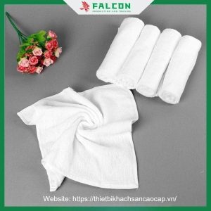 Khăn lau tay khách sạn cotton trắng cao cấp