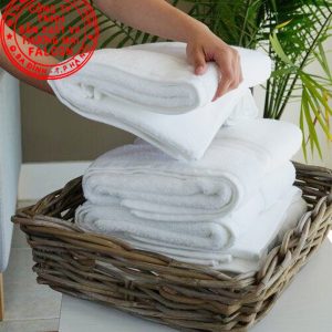 Khăn tắm cotton trắng 50x100cm