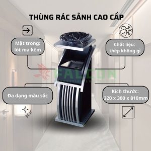 Thùng rác sảnh cao cấp cho khách sạn