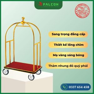 Xe đẩy hành lý hình lồng chim khách sạn