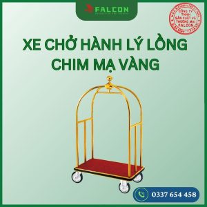 Xe đẩy hành lý hình lồng chim khách sạn