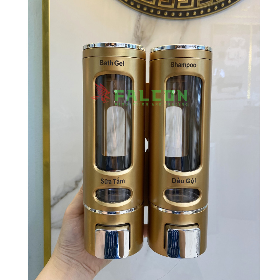 Bình đựng dung dịch gắn tường đôi nhựa cao cấp